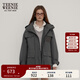 Teenie Weenie小熊女裝簡(jiǎn)約風(fēng)秋季三合一兩件套寬松中長(cháng)款夾克外套 深灰色 S (160)