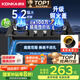 康佳（KONKA）燃?xì)庠蠲簹庠铍p灶家用【國家補(bǔ)貼】 5.2kW天然氣嵌入式臺(tái)式雙灶具 玻璃面板JZT-B500Y（天然氣）