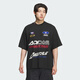 阿迪達斯（adidas）三葉草男裝2025秋季新款MOTO TEE SS圓領(lǐng)T恤KH1195 黑色|KH1195 2XL
