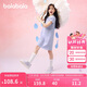 巴拉巴拉女童裙子兒童連衣裙2025夏裝中大童洋氣撞色Polo裙208225111011