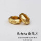 綠儂珠寶 S925銀鍍金古法素面隔片直切墊片diy飾品配件 直徑約8mm/單片【無(wú)相切面隔片】