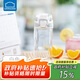 樂(lè)扣樂(lè)扣（LOCK&LOCK）人魚線塑料運(yùn)動(dòng)水杯夏天便攜水壺帶刻度提手男女水杯子520ML白色