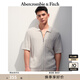 ABERCROMBIE & FITCH【拉鏈開衫】男裝25夏新款美式百搭Polo衫短袖T恤KI120-5187 暖米色 XS (170/84A)