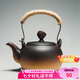 容山堂粗陶茶壺煮茶器茶具套裝泡茶壺燒水壺電陶爐圍爐煮茶碳爐酒精爐 粗陶提梁壺-祥云鈕 780ml