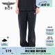 BOY LONDON春夏男女同款休閑褲老鷹繡花印花直筒長褲N15002 黑色 M