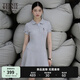 Teenie Weenie小熊女裝連衣裙2025夏季新款休閑活力清新時尚POLO裙 中灰色 L