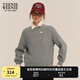 Teenie Weenie小熊女裝簡(jiǎn)約時(shí)尚絞花毛衣秋冬學(xué)院風(fēng)休閑針織衫wp 灰色 170/L