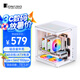 喬思伯(JONSBO) TK-1白色雙曲面海景房MATX機(jī)箱(鋁合金外殼/240冷排/ATX電源/Type-c Gen2 10Gbps+)