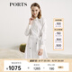 PORTS寶姿女裝 秋冬新品長袖中長連衣裙SL9D012LPC011 卷云白 L (8)