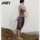 JNBY/江南布衣春夏半身裙休閑風琴排褶浪漫多層輕盈網(wǎng)紗A型5O6D14530 261/灰卡其 M