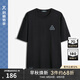 勁霸男裝新年限定微落肩廓形新疆棉短袖T恤CTCE1974 黑色 XL