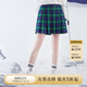 ELAND衣戀半身裙女JK學(xué)院風(fēng)少女百褶裙半身裙短裙子女夏季 綠色(40)Green M 165