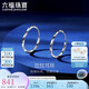 六福珠寶七夕禮物 鉑金耳環(huán)扭紋鉑950耳圈耳飾 計(jì)價(jià)L04TBPE0011 約1.74克