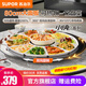 蘇泊爾（SUPOR）暖菜板飯菜保溫板電熱菜板家用多功能暖奶飯菜加熱神器加熱餐桌墊圓形轉(zhuǎn)盤可旋轉(zhuǎn) 【10S速熱】80cm直徑可旋轉(zhuǎn)大面板