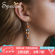 special歐美風(fēng)飾品個(gè)性S925銀針耳釘耳墜貝殼耳飾女時(shí)尚耳環(huán) 彩色耳鉤時(shí)尚耳飾