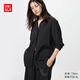 優(yōu)衣庫(kù)女裝花式襯衫/長(zhǎng)袖襯衣易打理垂墜25秋冬新款479071 09 黑色 XL
