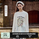 Teenie Weenie小熊長袖T恤女2025年夏季新款甜美清新田園印花T恤打底衫女 象牙白 S