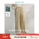 茵曼（INMAN）輕薄透氣涼涼褲2025夏女裝新款寬松顯瘦闊腿長褲子 卡其色 S