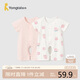 童泰（TONGTAI）嬰兒短袖連體衣夏季純棉新生兒寶寶衣服兒童家居服內(nèi)衣2件裝 90cm