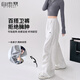 自由系美式衛褲女春秋季2025新款寬松顯瘦闊腿休閑褲束腳抽繩運動(dòng)褲子
