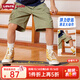 Levi's李維斯童裝夏季新款男童梭織工裝短褲兒童格紋四面彈褲子 田野綠 160 /66 【建議身高152-158cm】