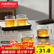 金灶（KAMJOVE）茶杯玻璃茶杯品茗杯耐熱玻璃杯 家用辦公室喝茶杯泡茶杯小茶杯 K-106/4個(gè)裝120毫升