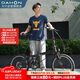 大行（DAHON）折疊自行車20英寸8級變速經(jīng)典P8單車KBC083 灰黑截色【JD定制】