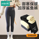 冰雪木棉兒童鯊魚(yú)褲女童加絨加厚秋冬打底褲中大童芭比褲可外穿瑜伽褲子