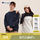 Champion【新復古回潮】冠軍24秋季新款男士長袖t恤女刺繡小Clogo圓領衛(wèi)衣 藏青色1 2XL