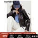 紅袖甜酷機(jī)車pu皮衣春季2025新款女裝老錢風(fēng)咖色立領(lǐng)百搭環(huán)保皮短外套 咖啡037 M