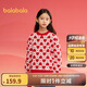 巴拉巴拉女童毛衣兒童毛衫童裝2025春裝愛(ài)心中大童針織上衣潮208125103002