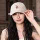 美職棒（MLB）官方 張凌赫同款帽子男女遮陽(yáng)帽仿牛仔鴨舌帽新款棒球帽 洛杉磯道奇隊/淺米色 均碼 F-帽圍可調節