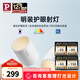 Paulmann P德國柏曼明裝護眼射燈全光譜防眩設計無主燈客廳洗墻小山丘筒燈 白杯【明裝】13W-4000K-40°