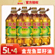 金龍魚(yú)精選濃香菜籽油食用油5L家用純真菜子油大桶裝菜油炒菜5L*4箱裝 【金龍魚(yú)精選濃香菜籽油】5L*4桶