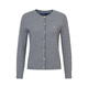 POLOWALK女裝長(cháng)袖針織衫2025秋季新品女式經(jīng)典款絞花針織衫時(shí)尚簡(jiǎn)約 灰色 L /165
