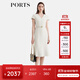 PORTS寶姿女裝2025春夏新款簡(jiǎn)約通勤溫柔風(fēng)經(jīng)典V領(lǐng)束腰魚(yú)尾連衣裙 米白色 S （4）