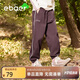 EBAER兒童戶外三防沖鋒褲2024秋裝男女童防水溯溪運動褲 葡萄紫 150cm 