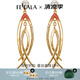 翡拉拉（fellala）Fellala翡拉拉系列個(gè)性大氣耳環(huán)女時(shí)尚氣質(zhì)優(yōu)雅國(guó)風(fēng)琺瑯耳墜 商場(chǎng)同款