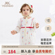 英氏（YEEHOO）【商場(chǎng)同款】新年喜慶純棉衣服女寶寶連體衣爬服春季