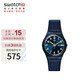 斯沃琪（Swatch）瑞士手表 紳士藍(lán)2.0 雙日歷畢業(yè)禮物石英男女腕表考試表 SO28N702