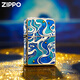 ZIPPO打火機(jī)夜光琺瑯星辰大海套殼之寶煤油防風(fēng)生日禮物送男友 星辰大?！緦?zhuān)屬禮盒含油套裝】