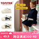 TOPSTAR兒童春秋款單鞋女童男童寶寶休閑板鞋德訓(xùn)小白鞋帆布鞋子 紅藍(lán)邊 25 內(nèi)長(zhǎng)160MM/建議腳長(zhǎng)150mm