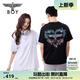 BOY LONDON春夏情侶款玫瑰愛(ài)心漸變燙鉆潮牌設(shè)計(jì)感短袖T恤N01902 黑色 XS