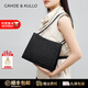 CAHOE KULLO包包女包牛皮輕奢侈2025新款品牌高級感大容量斜挎單肩腋下托特包 大號黑色-CK女包送女友老婆生日情人節(jié)禮物