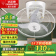 鉆石牌吸頂扇樓頂扇家用吊扇學(xué)校宿舍18寸吊頂電風(fēng)扇360°搖頭風(fēng)扇吸頂式工程扇銅線電機FD-45