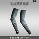 TICRYS戶(hù)外防曬護(hù)臂男夏季釣魚(yú)防曬騎行冰絲袖套開(kāi)車(chē)防紫外線冰袖男 【冰絲防曬】#118-黑灰云山 XL