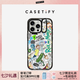 CASETIFY 瑞克和莫蒂 x CASETiFY聯(lián)名 多重宇宙貼紙滿印防摔手機殼iPhone16 透明黑框-鏡框支架Magsafe iPhone 15 Pro Max
