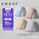嫚熙（EMXEE）內(nèi)褲女抑菌低腰托腹懷孕早中晚期月子無(wú)痕棉內(nèi)褲4條裝組合L