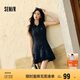 森馬（Semir）連衣裙女polo領(lǐng)無袖花苞裙2025夏辣妹分割短裙小個子107425114025