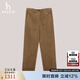 HAZZYS哈吉斯女裝 【倫敦時(shí)裝周同款】秋冬燈芯絨休閑褲ATDSP0BDP07 棕色BW 40 (160/72A)